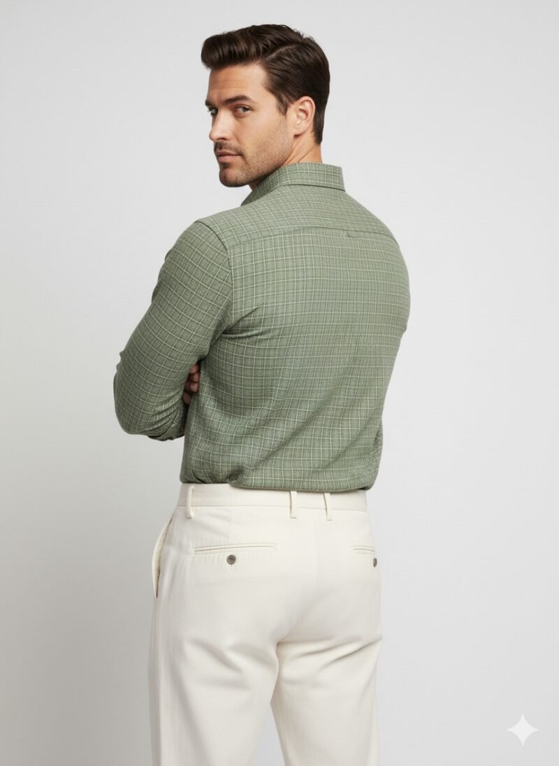 Men's check Shirt - Image 2